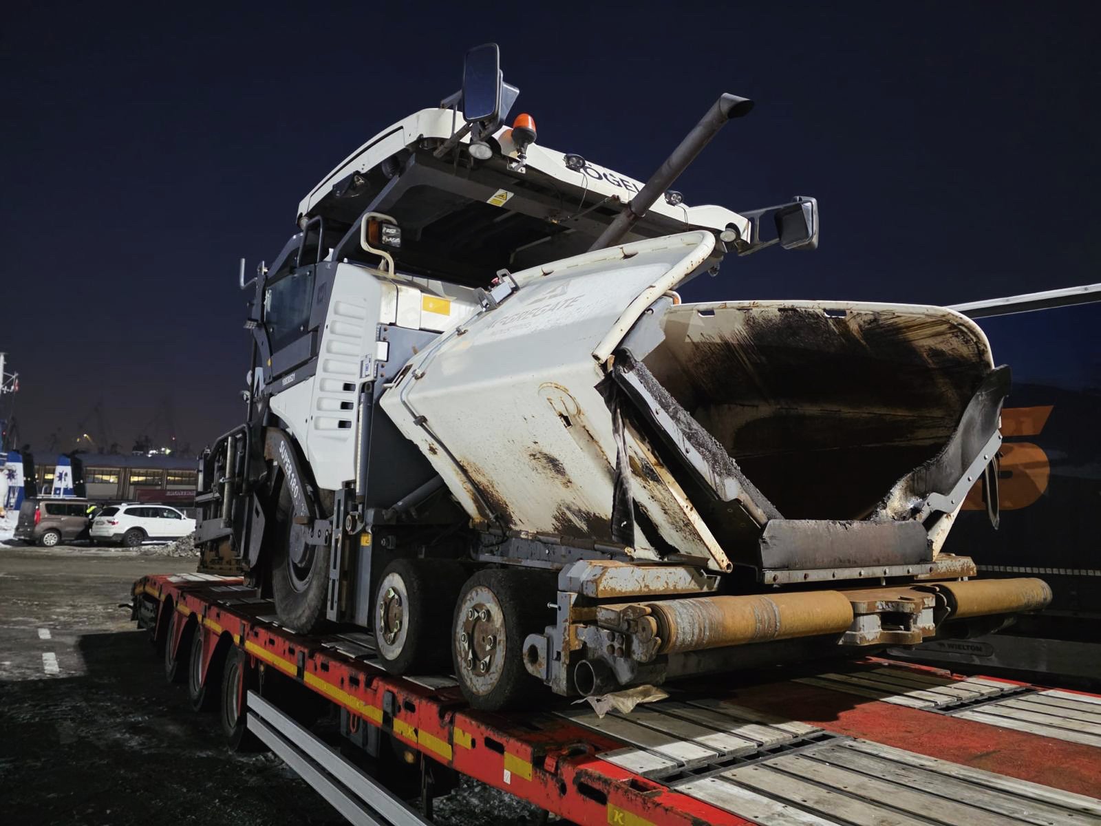Delivery of road construction machinery from UK to Croatia