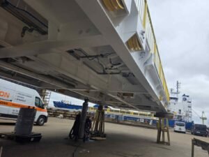 project cargo prepared for loading on board